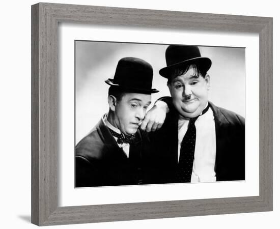 Stan Laurel, Oliver Hardy [Laurel & Hardy], ca. 1930s-null-Framed Photo