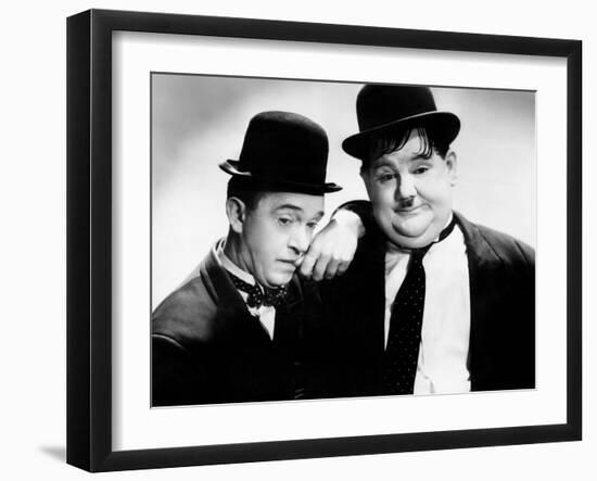 Stan Laurel, Oliver Hardy [Laurel & Hardy], ca. 1930s-null-Framed Photo