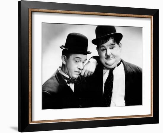 Stan Laurel, Oliver Hardy [Laurel & Hardy], ca. 1930s-null-Framed Photo