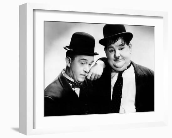 Stan Laurel, Oliver Hardy [Laurel & Hardy], ca. 1930s-null-Framed Photo