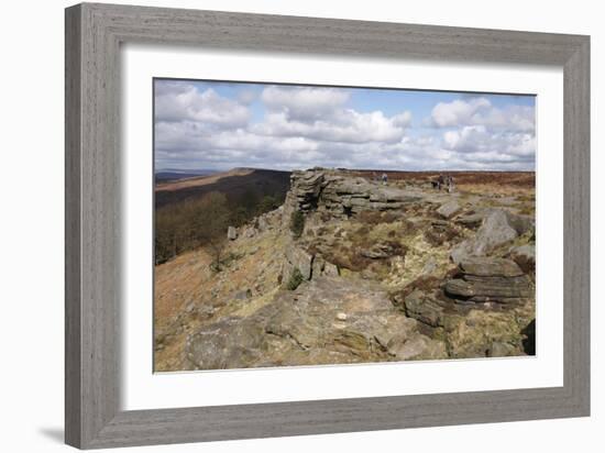 Stanage Edge, Derbyshire, 2009-Peter Thompson-Framed Photographic Print