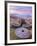 Stanage Edge Wheelstones (Millstones) and Frosty Winter Moorland Sunrise, Peak District National Pa-Neale Clark-Framed Photographic Print