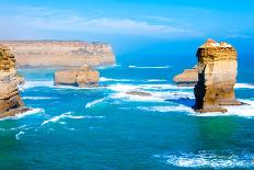 The Twelve Apostles by the Great Ocean Road in Victoria, Australia-StanciuC-Framed Photographic Print