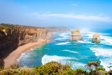 The Twelve Apostles by the Great Ocean Road in Victoria, Australia-StanciuC-Framed Photographic Print