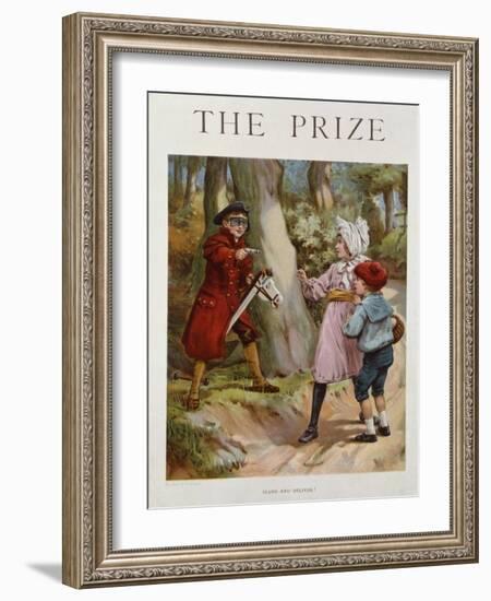 Stand and Deliver, 19Th Century (Colour Litho)-Richard Doyle-Framed Giclee Print