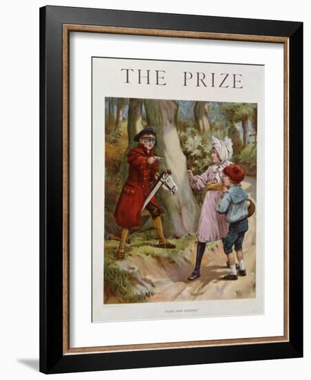 Stand and Deliver, 19Th Century (Colour Litho)-Richard Doyle-Framed Giclee Print