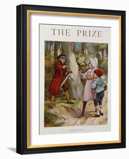 Stand and Deliver, 19Th Century (Colour Litho)-Richard Doyle-Framed Giclee Print