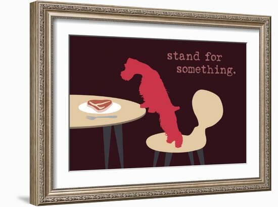 Stand - Darker Version-Dog is Good-Framed Art Print