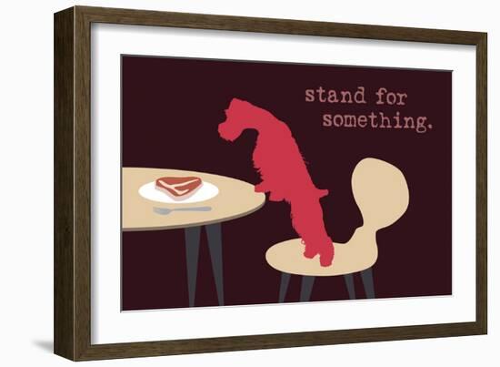 Stand - Darker Version-Dog is Good-Framed Art Print