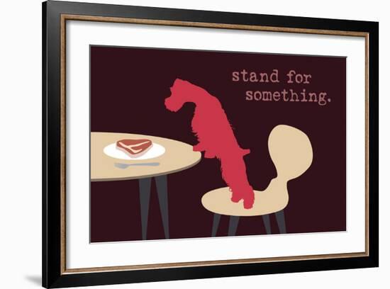 Stand - Darker Version-Dog is Good-Framed Art Print