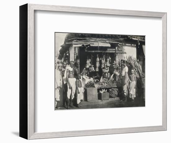 'Stand eines Obstverkaufers in Colombo', 1926-Unknown-Framed Photographic Print