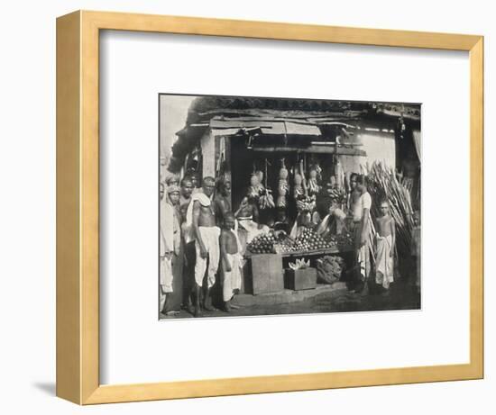 'Stand eines Obstverkaufers in Colombo', 1926-Unknown-Framed Photographic Print