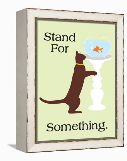 Stand for Something-Cat is Good-Framed Stretched Canvas