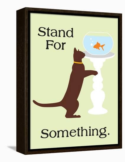 Stand for Something-Cat is Good-Framed Stretched Canvas