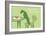 Stand - Green Version-Dog is Good-Framed Art Print