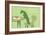 Stand - Green Version-Dog is Good-Framed Art Print