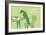 Stand - Green Version-Dog is Good-Framed Art Print