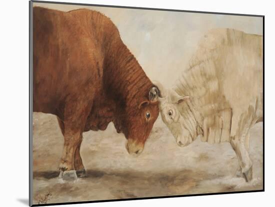 Stand Off I-Kathy Winkler-Mounted Art Print