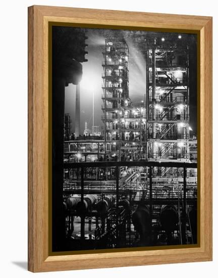 Stand Oil of Baton Rouge Refinery Helps Make Rubber, High-Octane Gasoline and Explosives-Andreas Feininger-Framed Premier Image Canvas