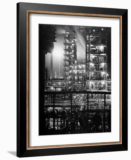 Stand Oil of Baton Rouge Refinery Helps Make Rubber, High-Octane Gasoline and Explosives-Andreas Feininger-Framed Photographic Print