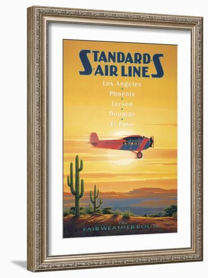 Standard Airlines, El Paso, Texas-Kerne Erickson-Framed Art Print