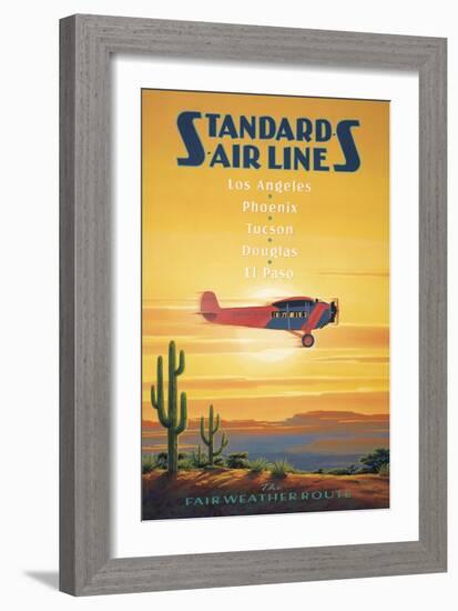 Standard Airlines, El Paso, Texas-Kerne Erickson-Framed Art Print