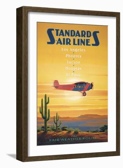 Standard Airlines, El Paso, Texas-Kerne Erickson-Framed Art Print