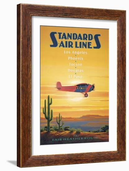 Standard Airlines, El Paso, Texas-Kerne Erickson-Framed Art Print