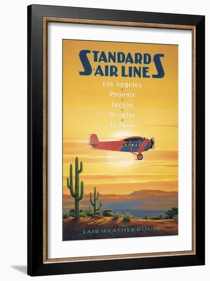 Standard Airlines, El Paso, Texas-Kerne Erickson-Framed Art Print