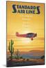 Standard Airlines, El Paso, Texas-Kerne Erickson-Mounted Art Print