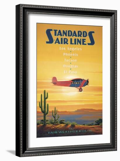 Standard Airlines, El Paso, Texas-Kerne Erickson-Framed Art Print