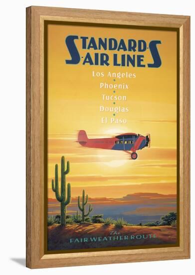 Standard Airlines, El Paso, Texas-Kerne Erickson-Framed Stretched Canvas