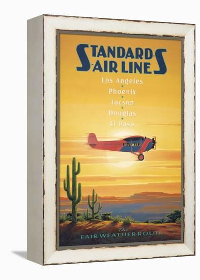 Standard Airlines, El Paso, Texas-Kerne Erickson-Framed Stretched Canvas