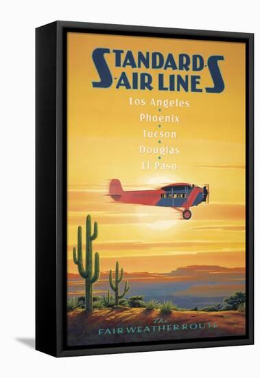 Standard Airlines, El Paso, Texas-Kerne Erickson-Framed Stretched Canvas