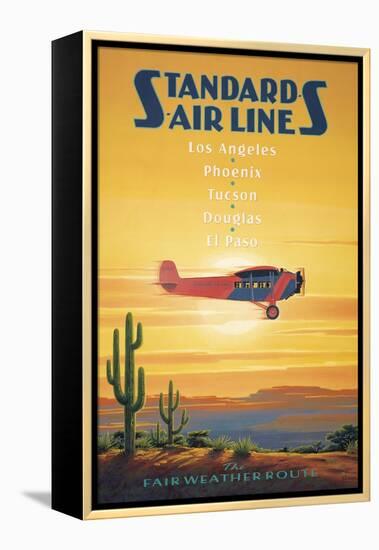 Standard Airlines, El Paso, Texas-Kerne Erickson-Framed Stretched Canvas