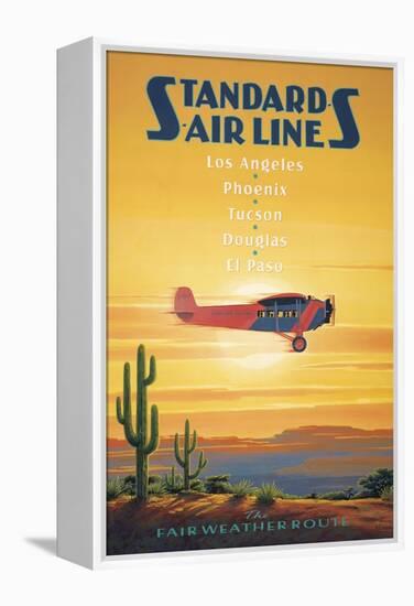Standard Airlines, El Paso, Texas-Kerne Erickson-Framed Stretched Canvas