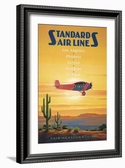 Standard Airlines, El Paso, Texas-Kerne Erickson-Framed Art Print