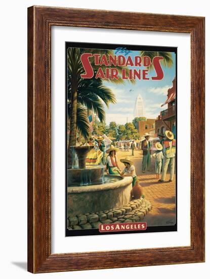 Standard Airlines, Los Angeles, California-Kerne Erickson-Framed Art Print