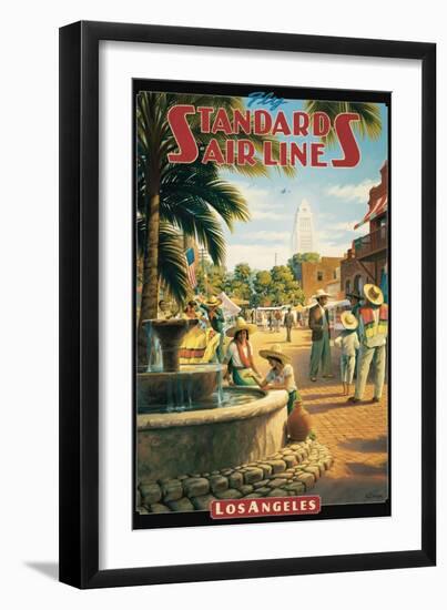 Standard Airlines, Los Angeles, California-Kerne Erickson-Framed Art Print