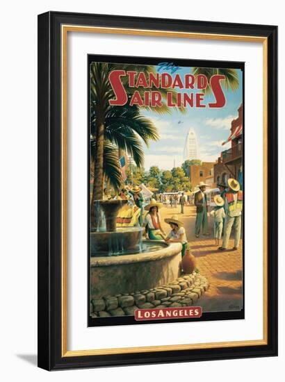 Standard Airlines, Los Angeles, California-Kerne Erickson-Framed Art Print