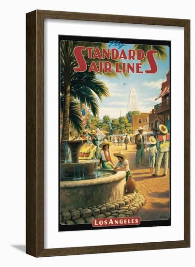 Standard Airlines, Los Angeles, California-Kerne Erickson-Framed Art Print