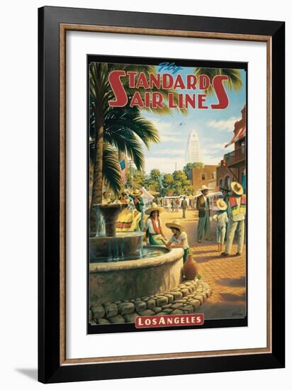 Standard Airlines, Los Angeles, California-Kerne Erickson-Framed Art Print