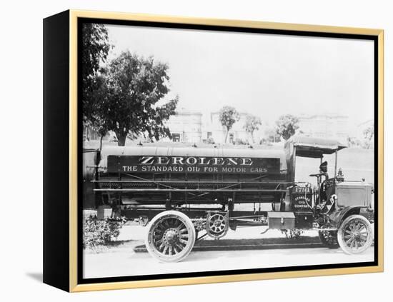 Standard Oil Fuel Truck-null-Framed Premier Image Canvas