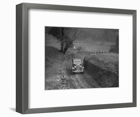Standard saloon of HSR Payne competing in the MCC Sporting Trial, 1935-Bill Brunell-Framed Photographic Print
