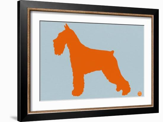 Standard Schnauzer Orange-NaxArt-Framed Art Print