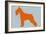 Standard Schnauzer Orange-NaxArt-Framed Art Print