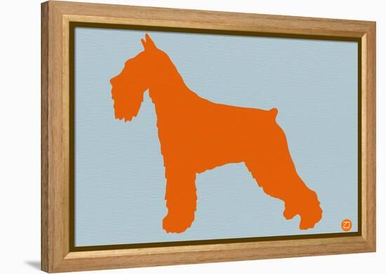 Standard Schnauzer Orange-NaxArt-Framed Stretched Canvas