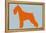 Standard Schnauzer Orange-NaxArt-Framed Stretched Canvas