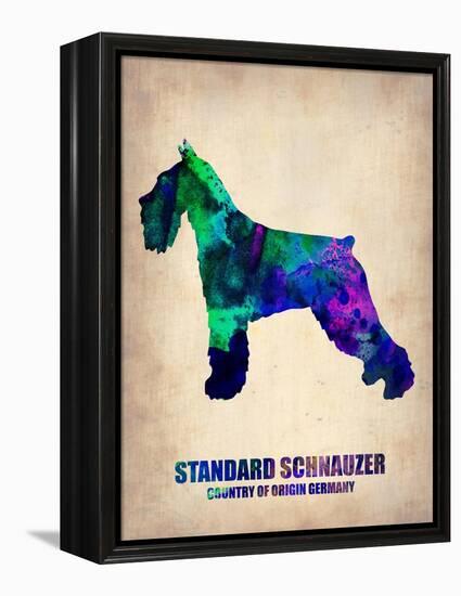 Standard Schnauzer Poster-NaxArt-Framed Stretched Canvas
