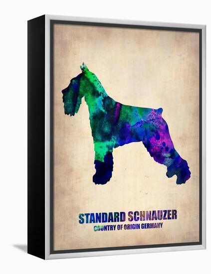 Standard Schnauzer Poster-NaxArt-Framed Stretched Canvas